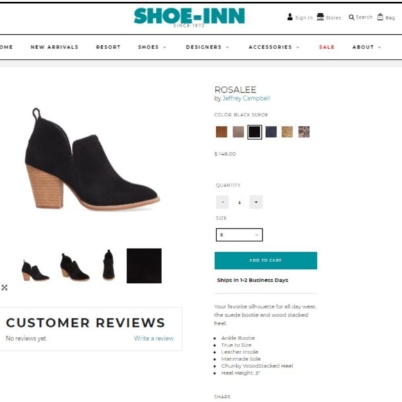 Jeffery Campbell size 6 black suede booties size 6...great condition/like new! - Picture 11 of 11